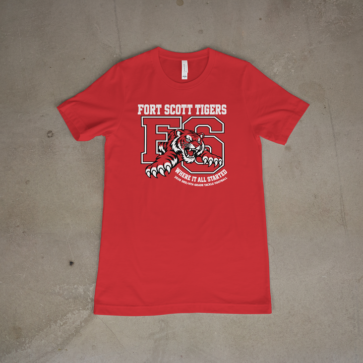 Fort Scott Tigers 3rd/4th Grade Tackle Football | 2026 Roster Tee