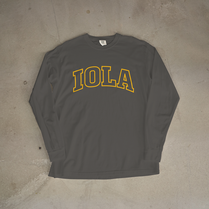 Iola Classic Arch Comfort Colors® Long Sleeve Tee