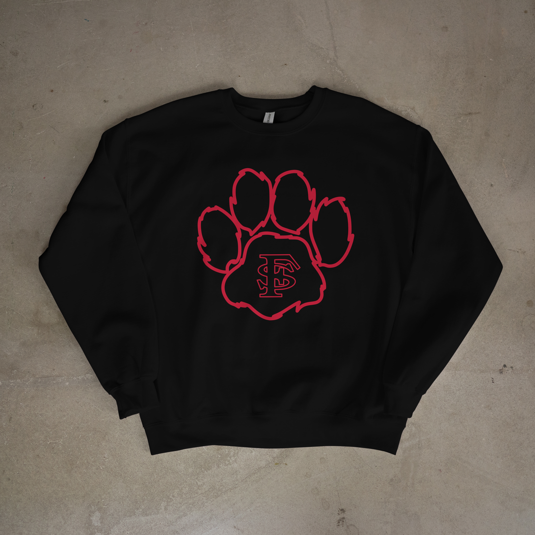 Fort Scott Tigers Biggie Paws Crewneck
