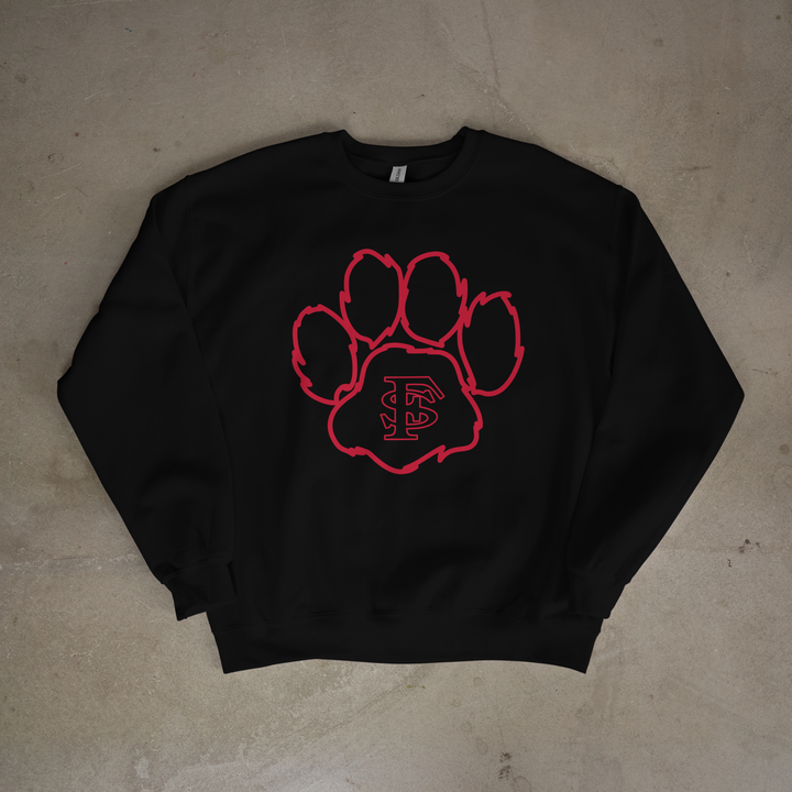 Fort Scott Tigers Biggie Paws Crewneck
