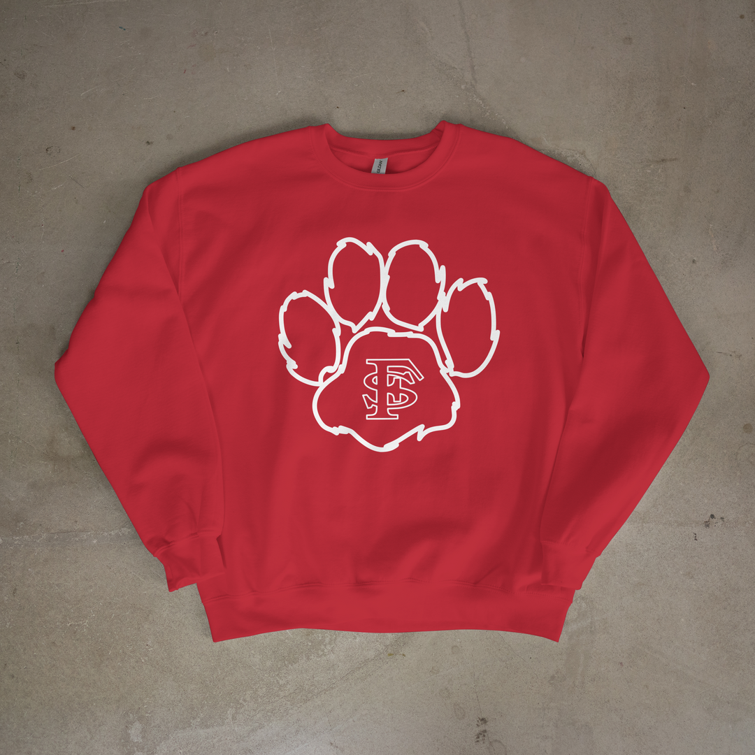 Fort Scott Tigers Biggie Paws Crewneck