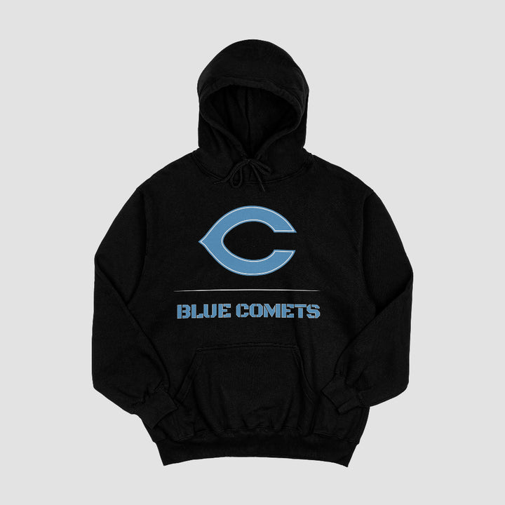 Chanute Blue Comets Stacked Hooded Fleece