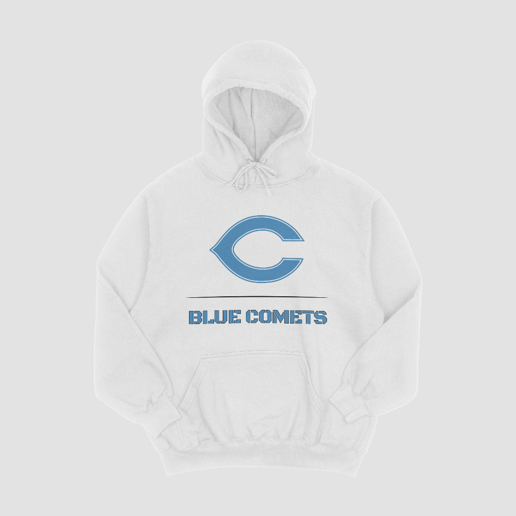 Chanute Blue Comets Stacked Hooded Fleece