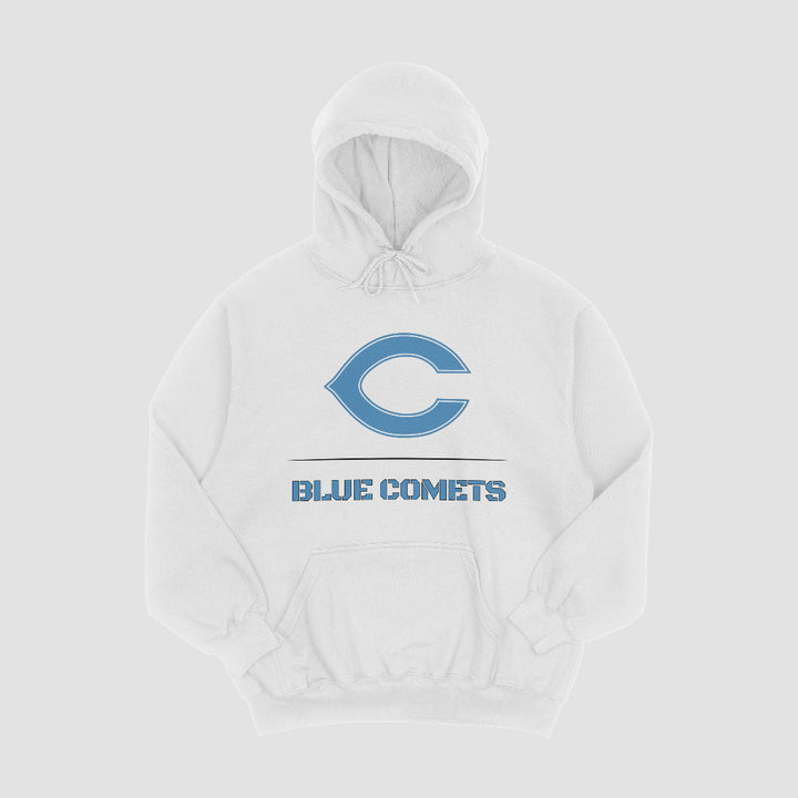 Chanute Blue Comets Stacked Hooded Fleece