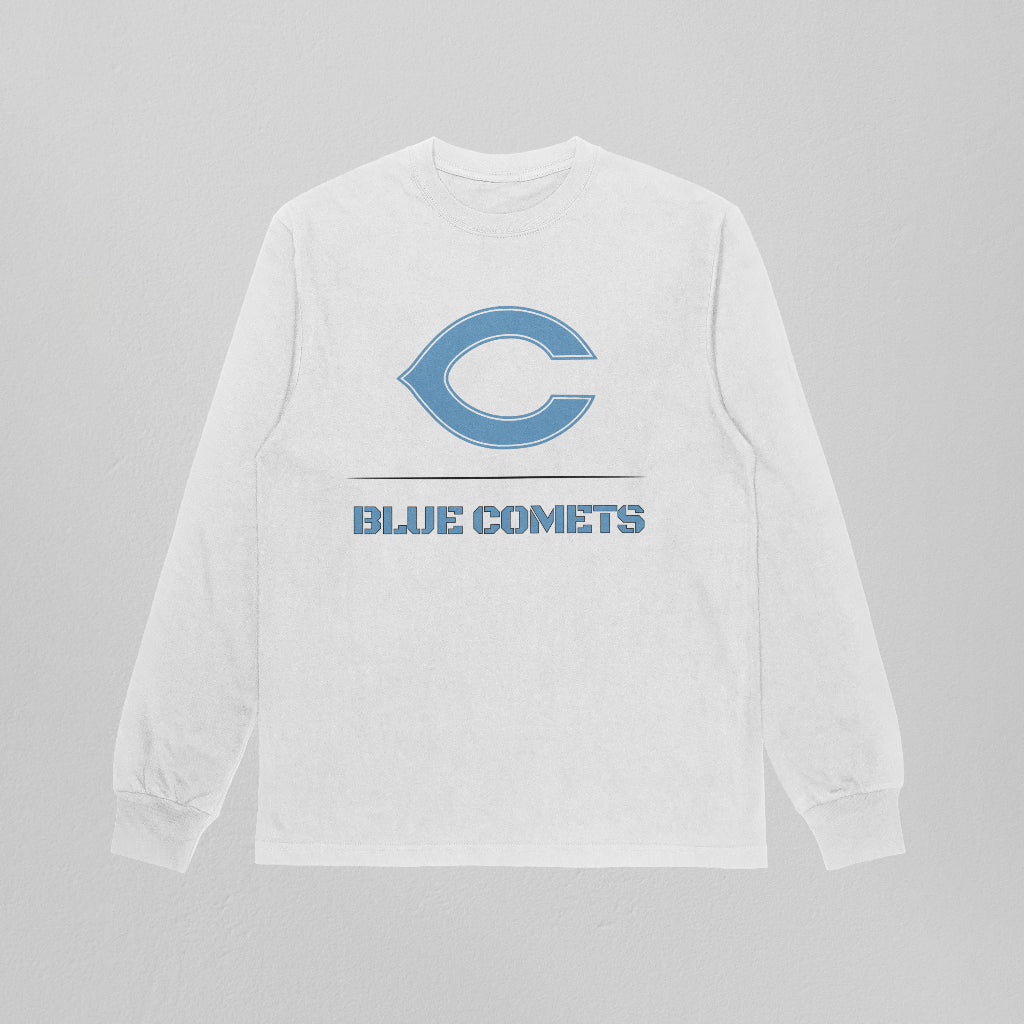 Chanute Blue Comets Stacked Heavyweight Long Sleeve Tee