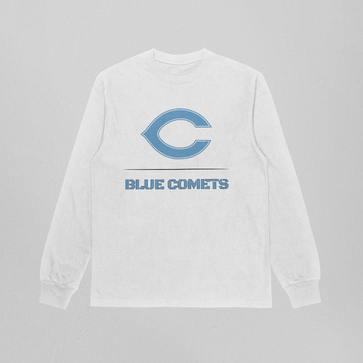 Chanute Blue Comets Stacked Heavyweight Long Sleeve Tee