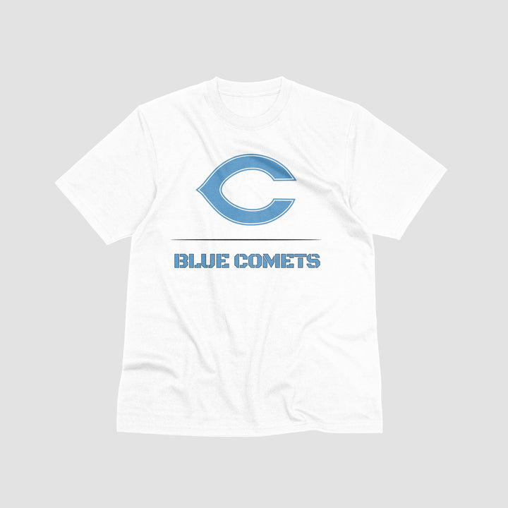 Chanute Blue Comets Stacked Active Short Sleeve Tee