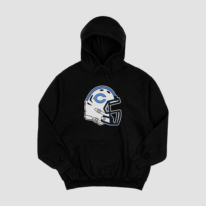 Chanute Blue Comets Helmet Hooded Fleece
