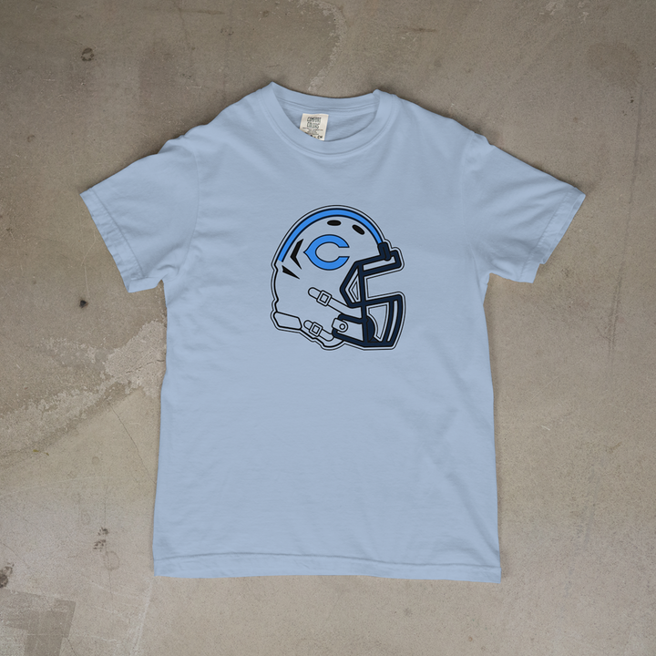 Chanute Blue Comets Helmet Comfort Colors® Short Sleeve Tee