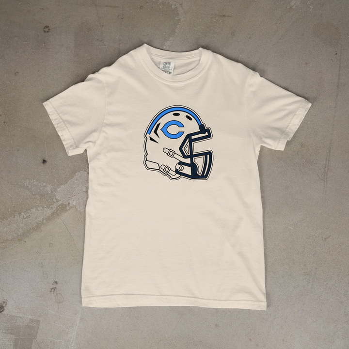 Chanute Blue Comets Helmet Comfort Colors® Short Sleeve Tee