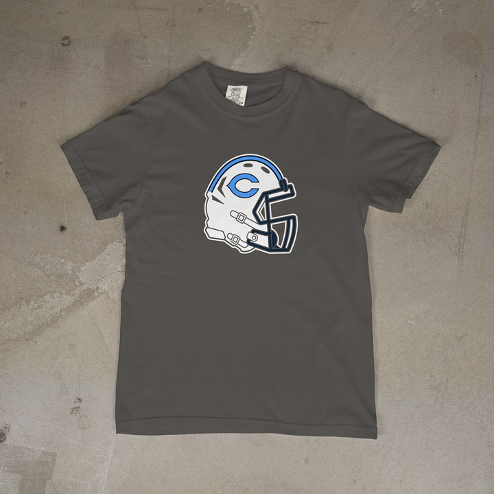 Chanute Blue Comets Helmet Comfort Colors® Short Sleeve Tee