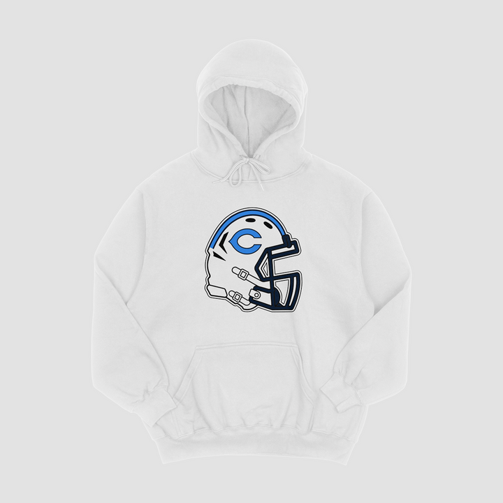 Chanute Blue Comets Helmet Hooded Fleece