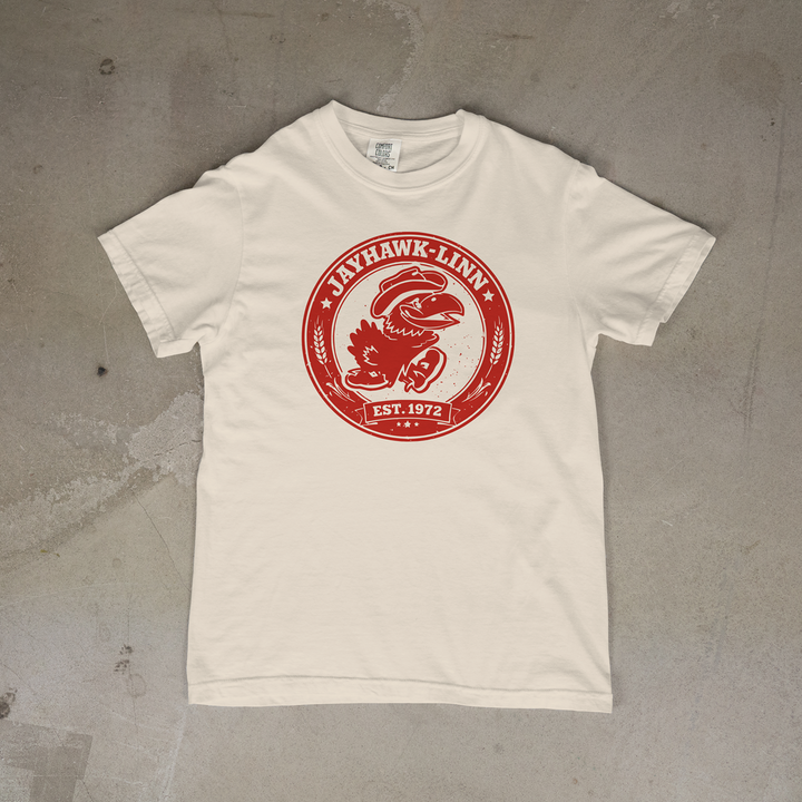 Jayhawk-Linn Heritage Seal Comfort Colors® Short Sleeve Tee