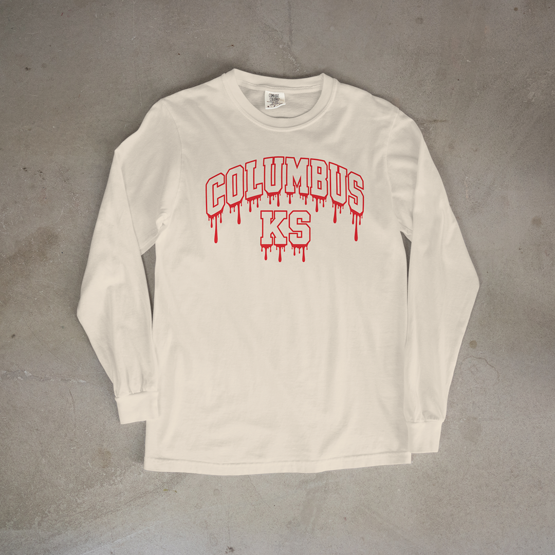 Columbus Drip Comfort Colors® Long Sleeve Tee