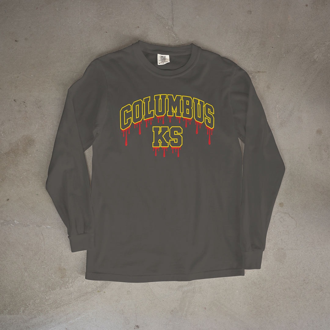Columbus Drip Comfort Colors® Long Sleeve Tee