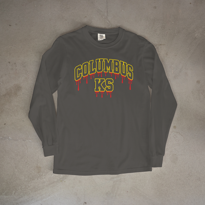 Columbus Drip Comfort Colors® Long Sleeve Tee