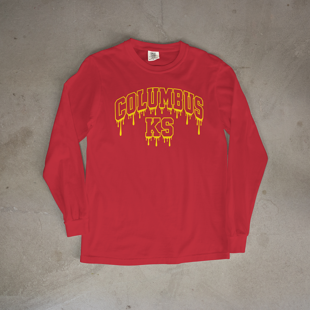 Columbus Drip Comfort Colors® Long Sleeve Tee
