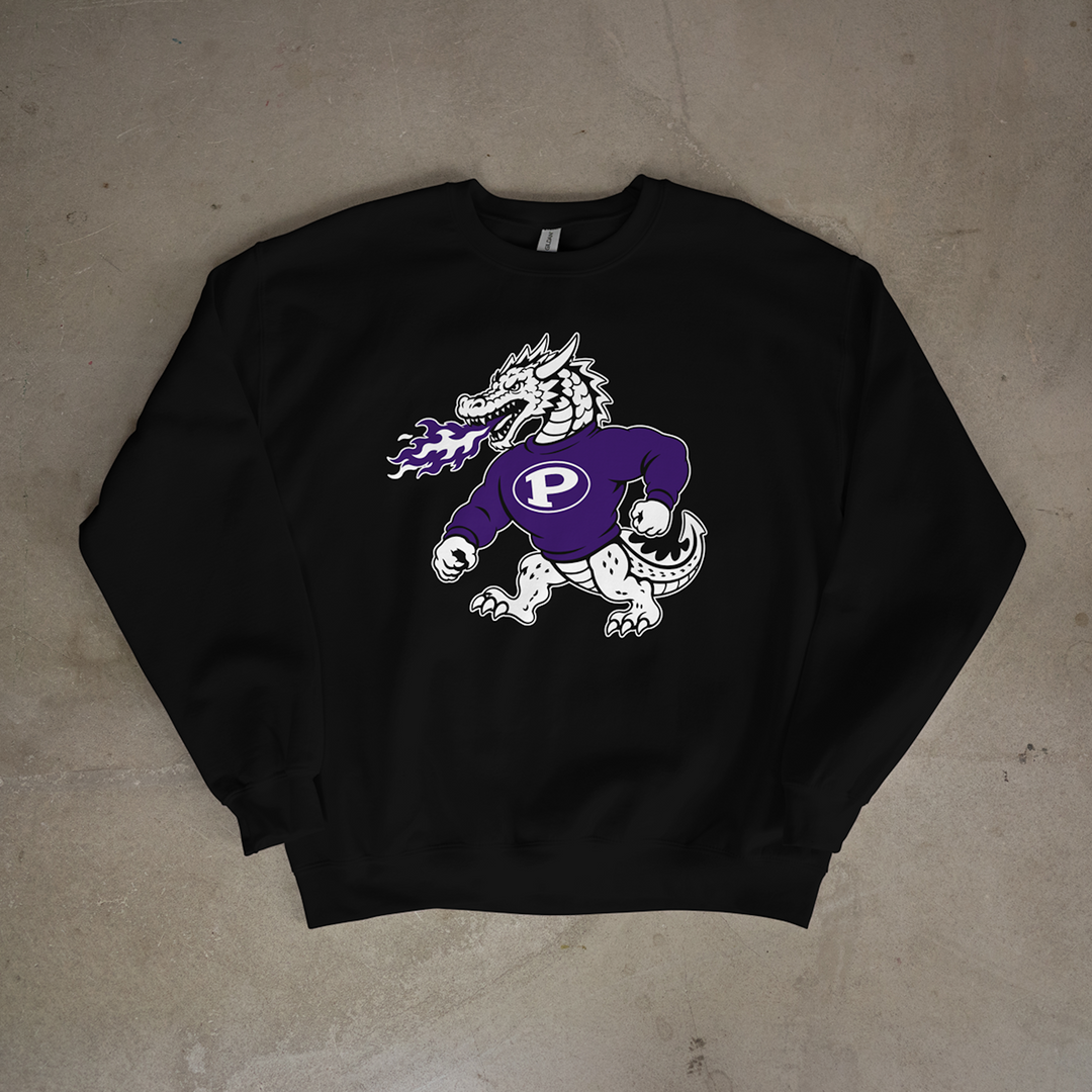 Pittsburg Purple Dragon Classic Mascot Crewneck