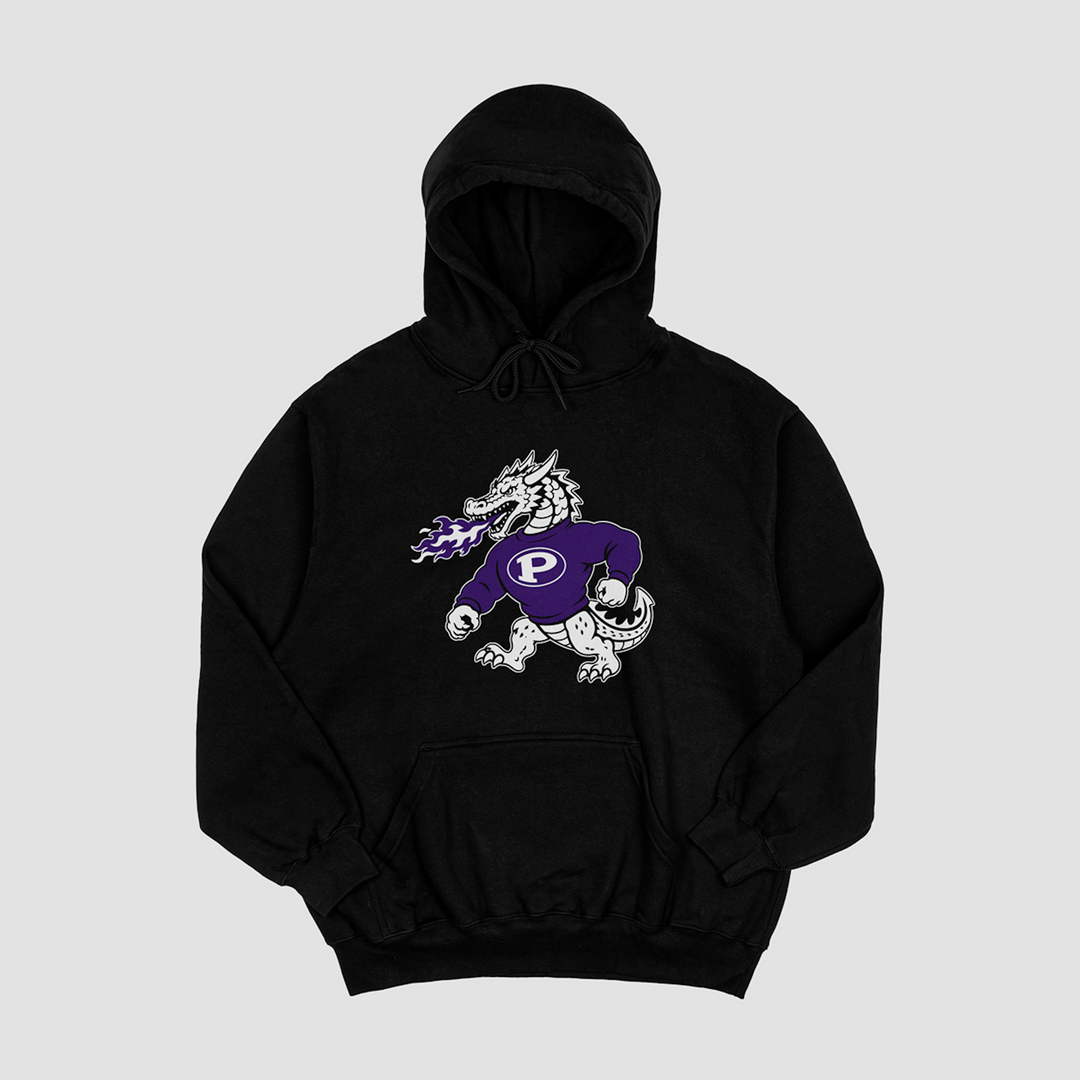 Pittsburg Purple Dragon Classic Mascot Hooded Fleece