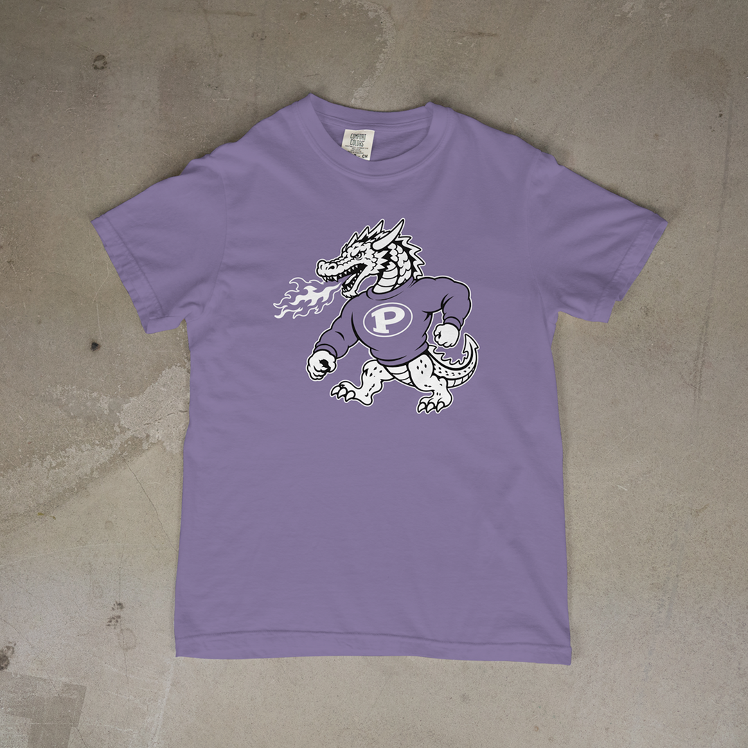 Pittsburg Purple Dragon Classic Mascot Comfort Colors® Short Sleeve Tee