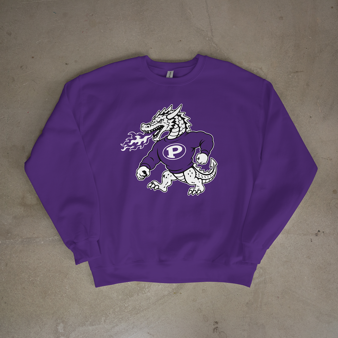 Pittsburg Purple Dragon Classic Mascot Crewneck
