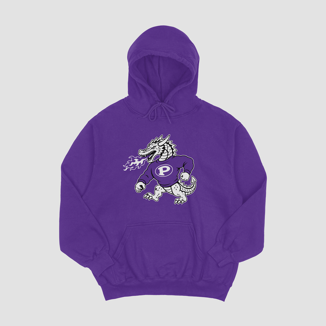 Pittsburg Purple Dragon Classic Mascot Hooded Fleece