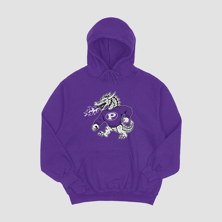 Pittsburg Purple Dragon Classic Mascot Hooded Fleece