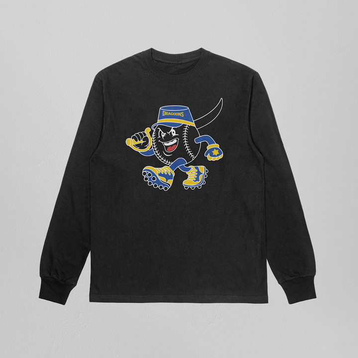 Fort Scott Dragoons Mascot Heavyweight Long Sleeve Tee