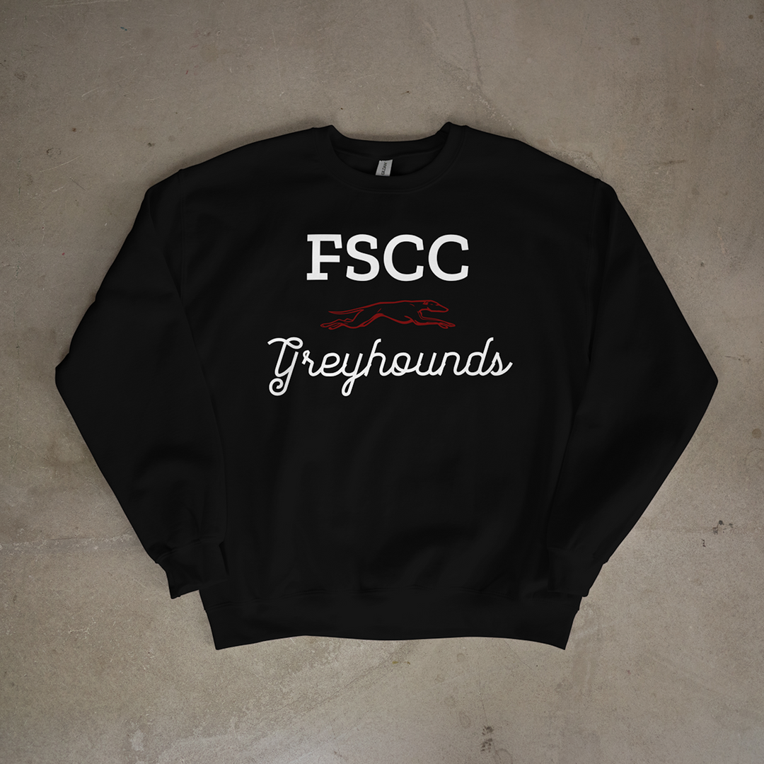 FSCC Greyhounds Script Crewneck