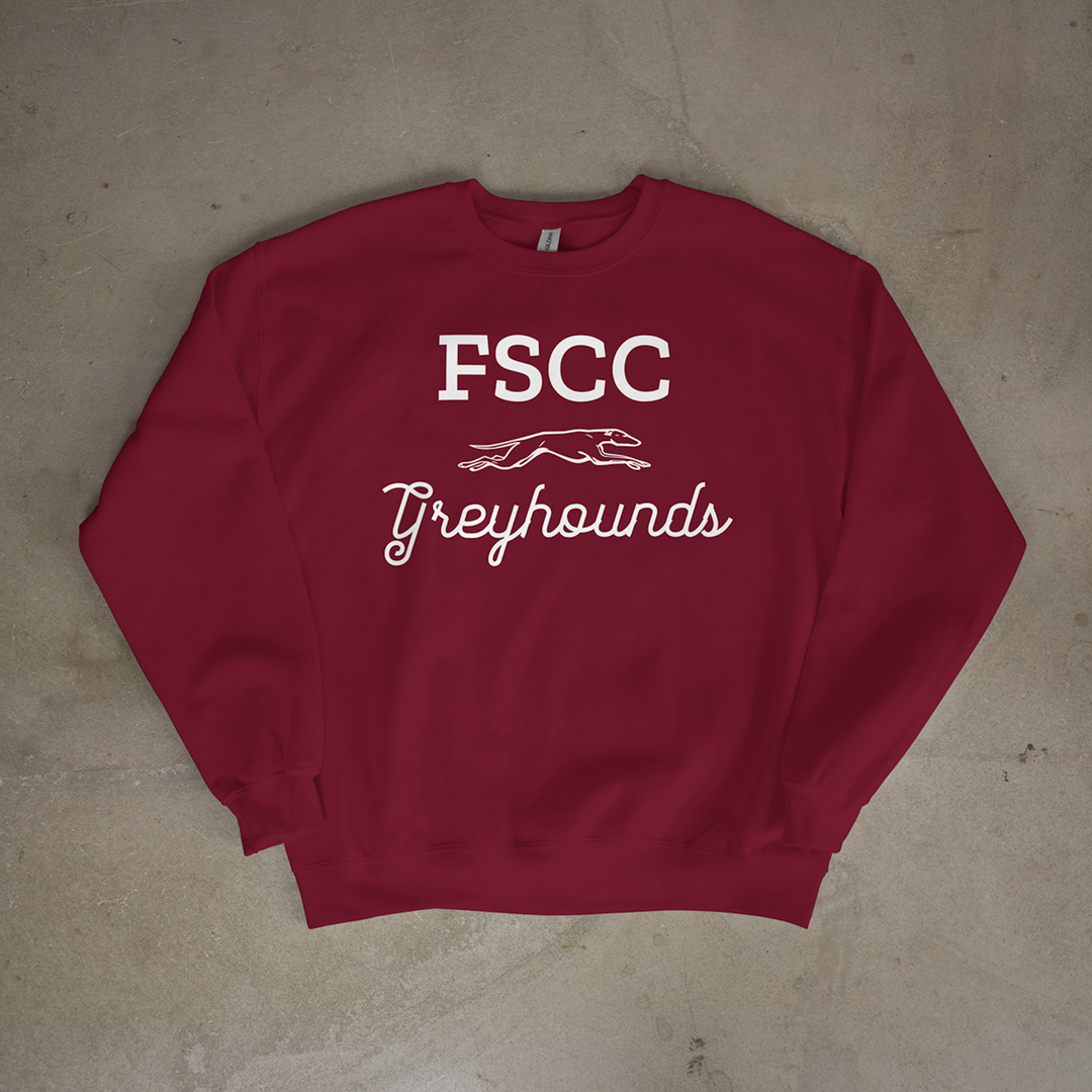FSCC Greyhounds Script Crewneck