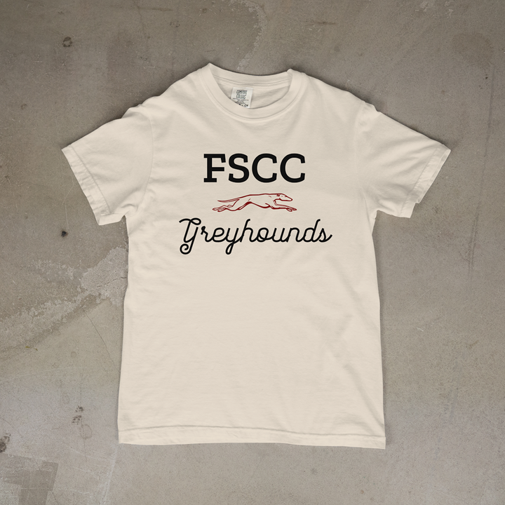 FSCC Greyhounds Script Comfort Colors® Short Sleeve Tee