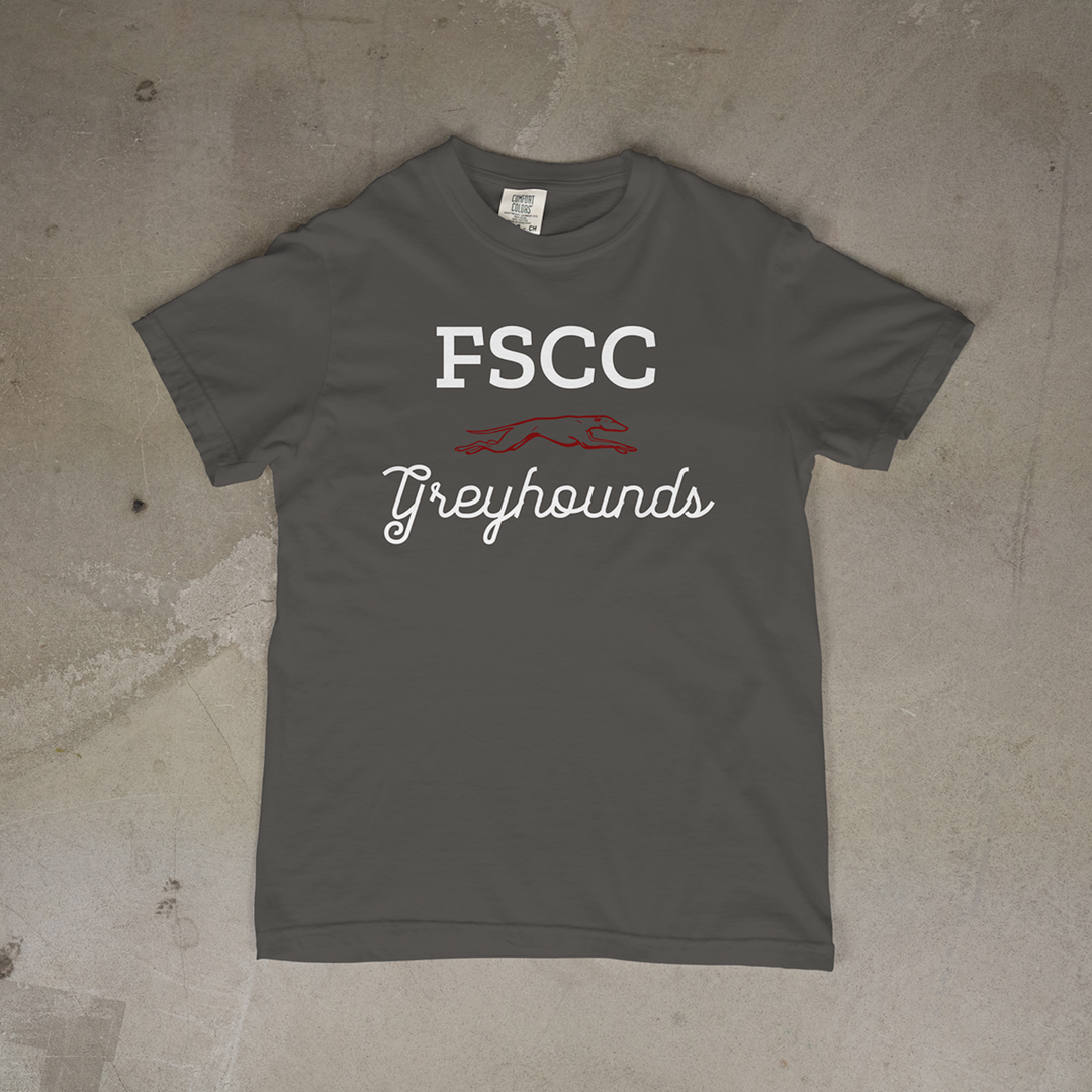 FSCC Greyhounds Script Comfort Colors® Short Sleeve Tee