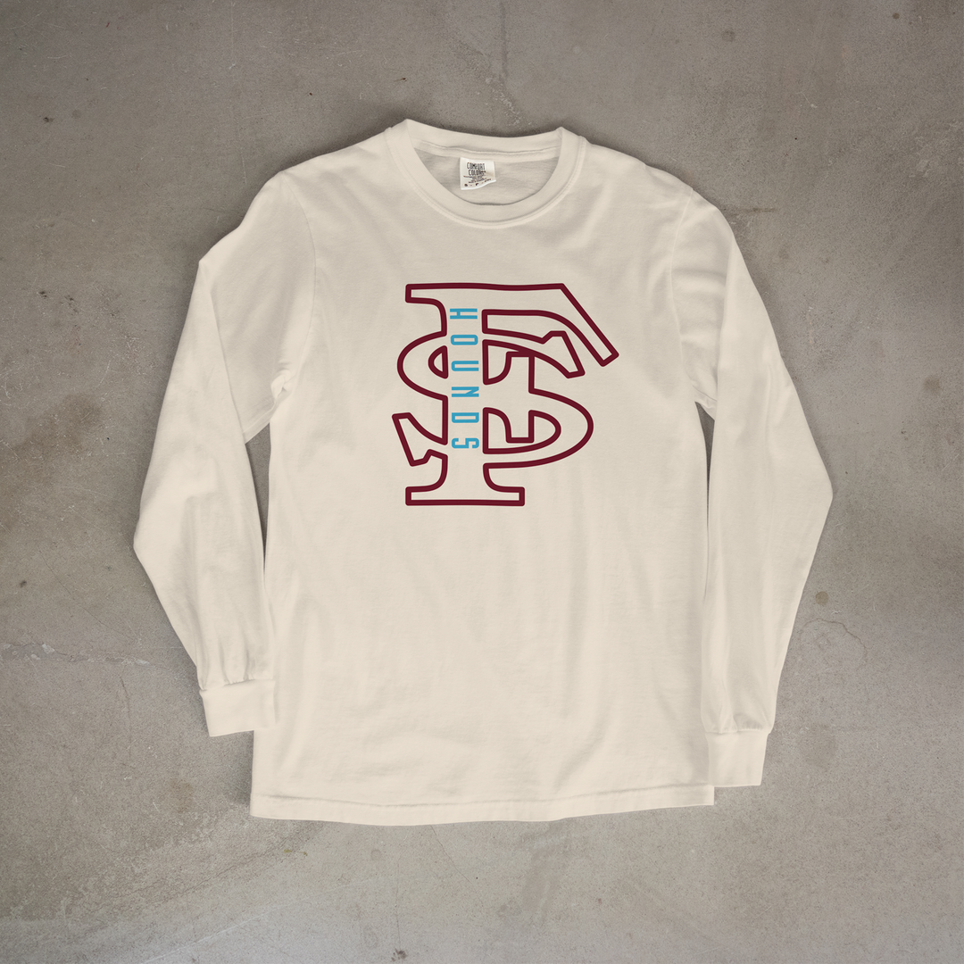 FSCC HOUNDS Interlock Comfort Colors® Long Sleeve Tee