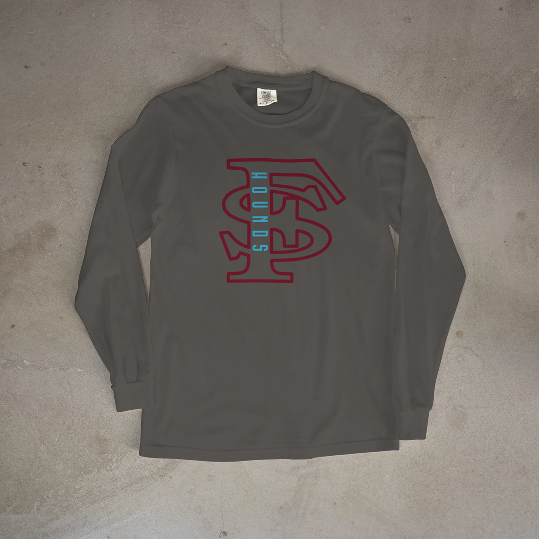 FSCC HOUNDS Interlock Comfort Colors® Long Sleeve Tee