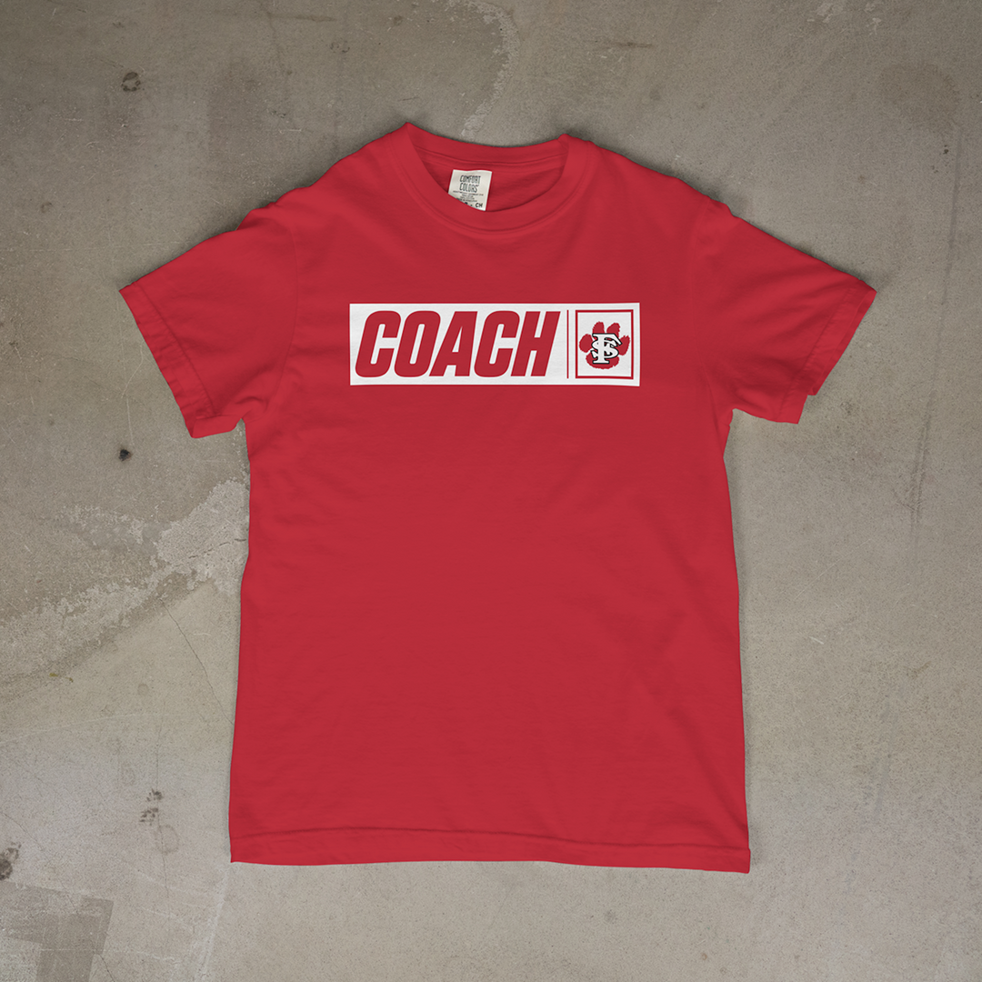 Fort Scott Tigers Box Series COACH Edition Comfort Colors® Short Sleeve Tee