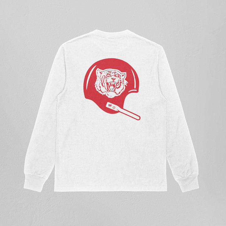Fort Scott Football History Helmet Heavyweight Long Sleeve Tee