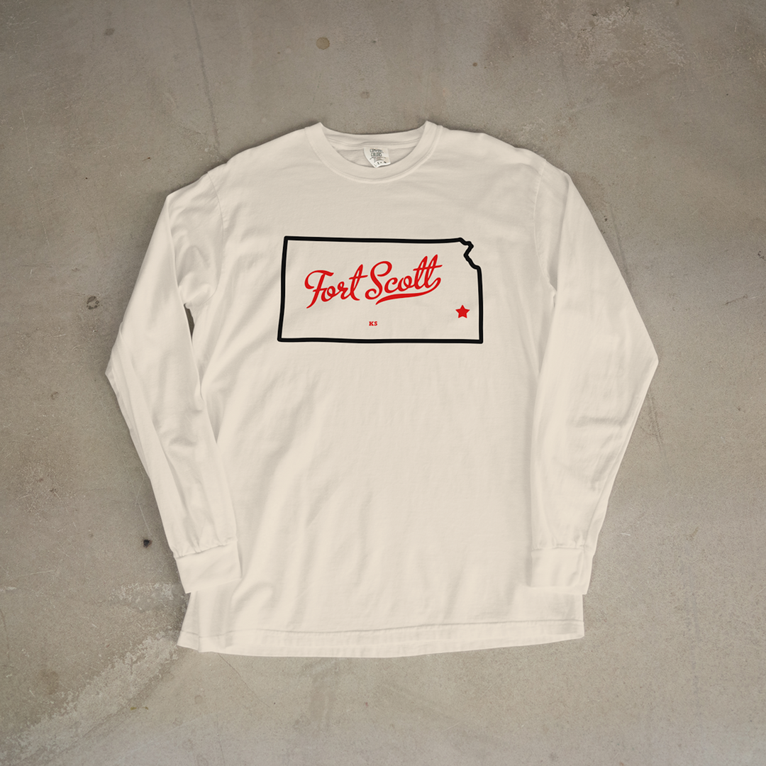 Fort Scott Silhouette Comfort Colors® Long Sleeve Tee