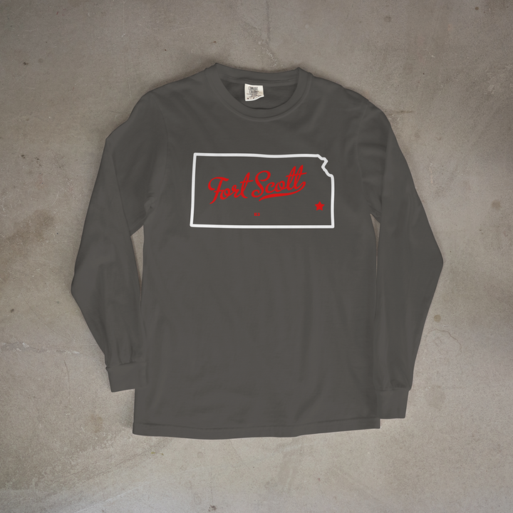Fort Scott Silhouette Comfort Colors® Long Sleeve Tee