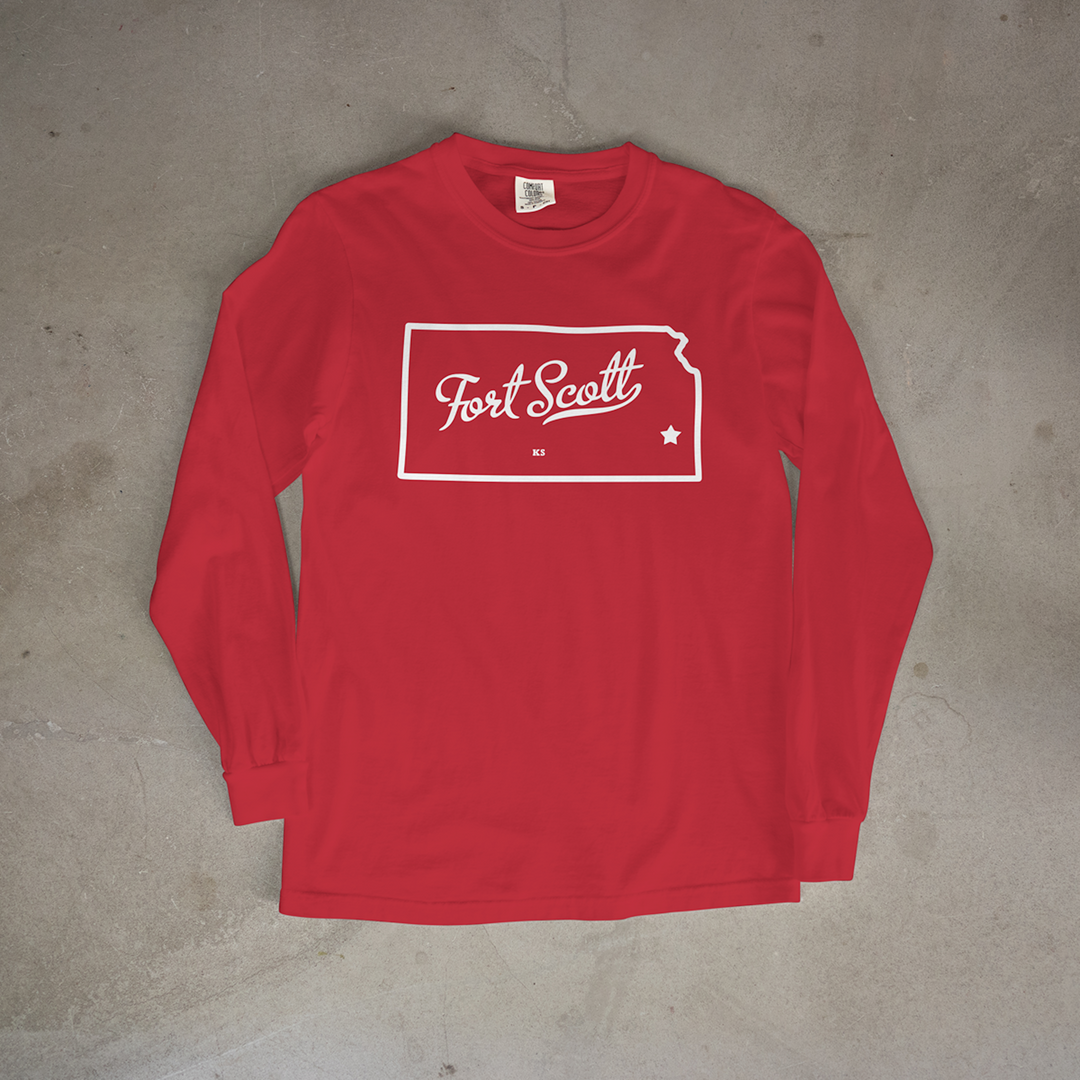 Fort Scott Silhouette Comfort Colors® Long Sleeve Tee