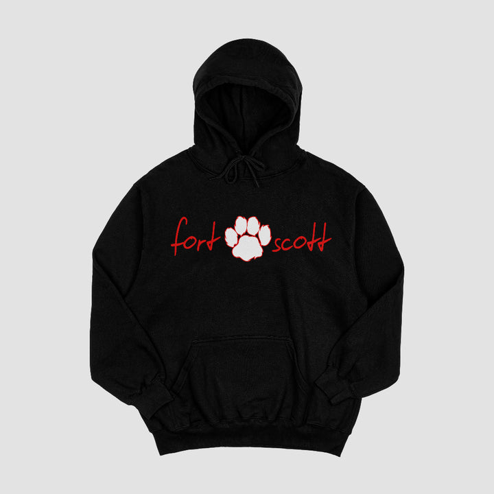 Fort Scott Scripty Paw Hooded Fleece