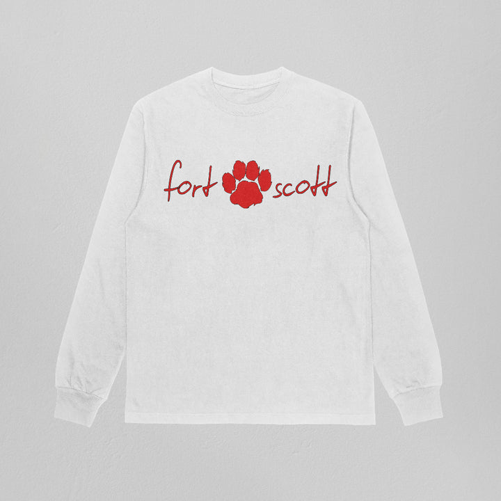 Fort Scott Scripty Paw Heavyweight Long Sleeve Tee