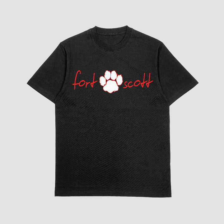 Fort Scott Scripty Paw Heavyweight Short Sleeve Tee