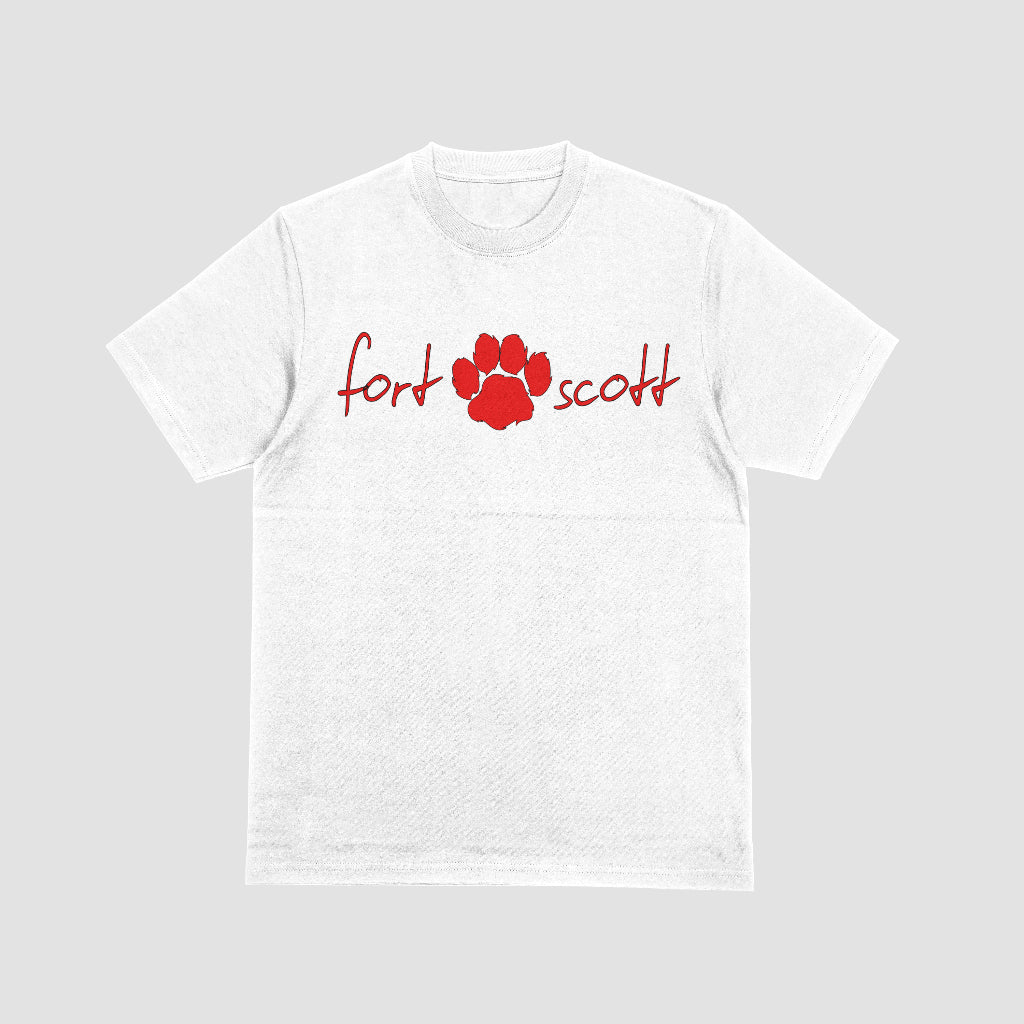 Fort Scott Scripty Paw Heavyweight Short Sleeve Tee