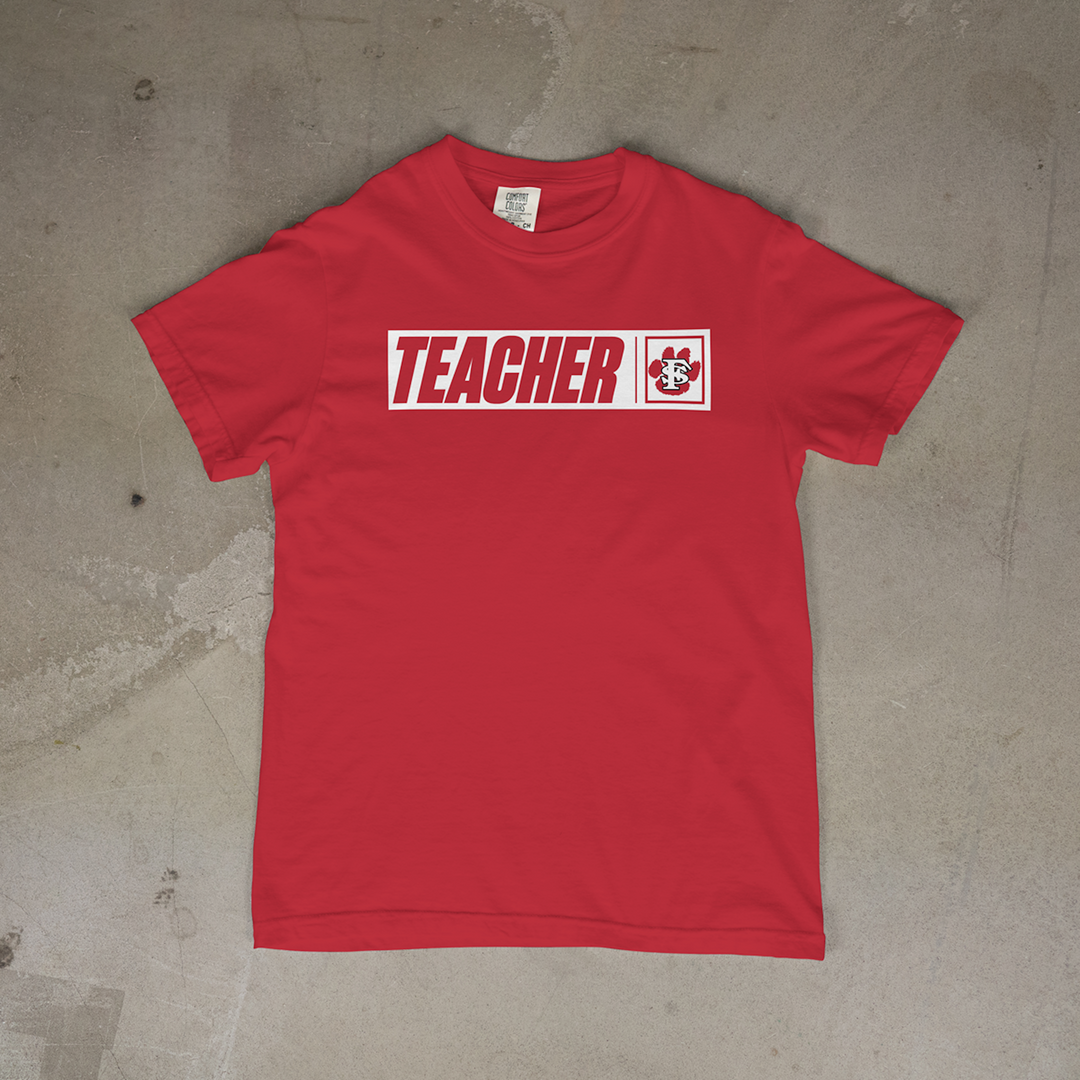 Fort Scott Tigers Box Series TEACHER Edition Comfort Colors® Short Sleeve Tee