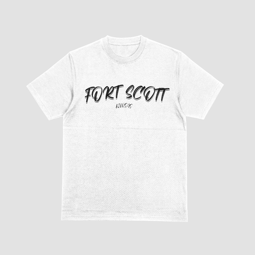 Fort Scott Kansas Chalky Script Heavyweight Short Sleve Tee