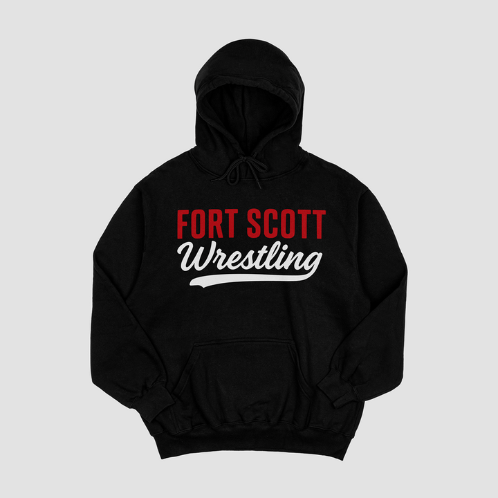 Fort Scott Wrestling Classic Script Hooded Fleece