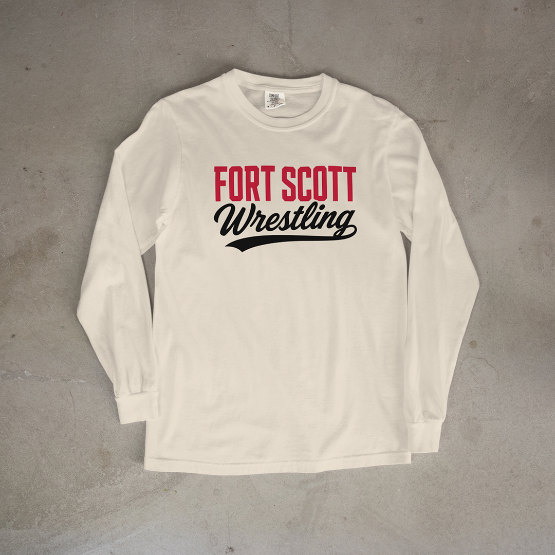 Fort Scott Wrestling Classic Script Comfort Colors® Long Sleeve Tee