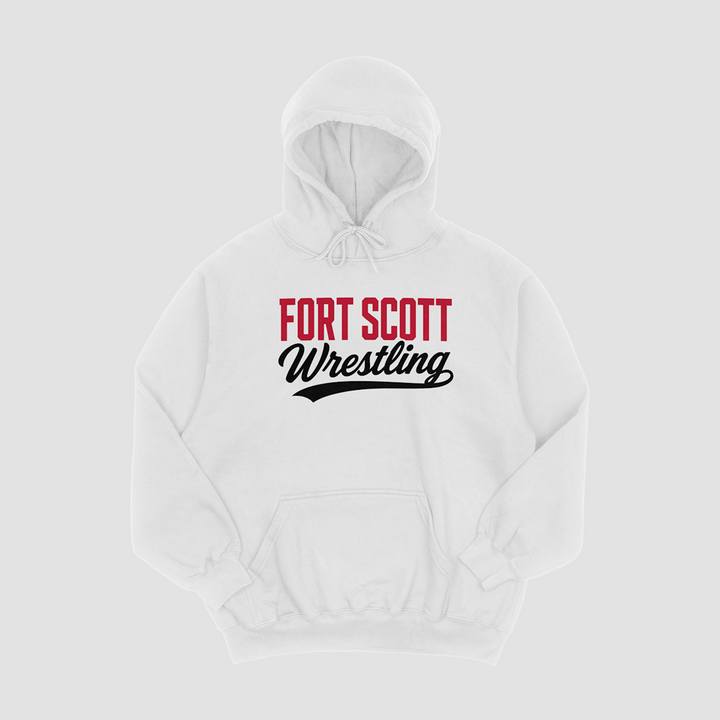 Fort Scott Wrestling Classic Script Hooded Fleece