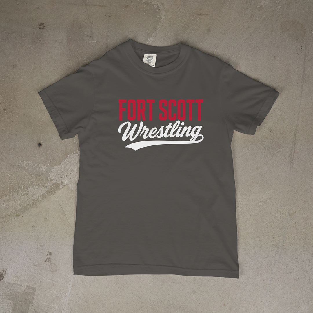 Fort Scott Wrestling Classic Script Comfort Colors® Short Sleeve Tee