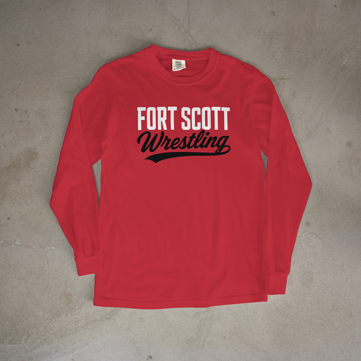 Fort Scott Wrestling Classic Script Comfort Colors® Long Sleeve Tee